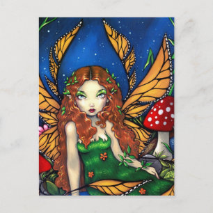 "Red Haired Fairy Queen" Postcard