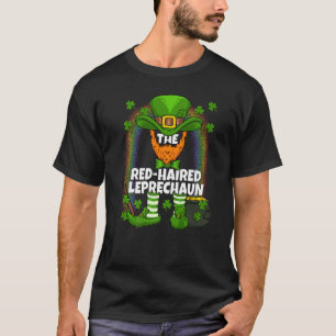 Red Haired Leprechaun Family Matching St Patricks  T-Shirt