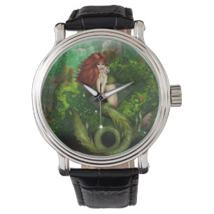 Red Haired Mermaid Watch
