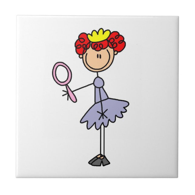 Red Haired Princess Tile (Front)