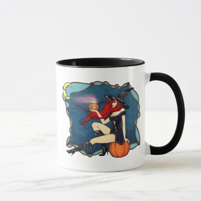Red-haired Witch Halloween Mug (Right)