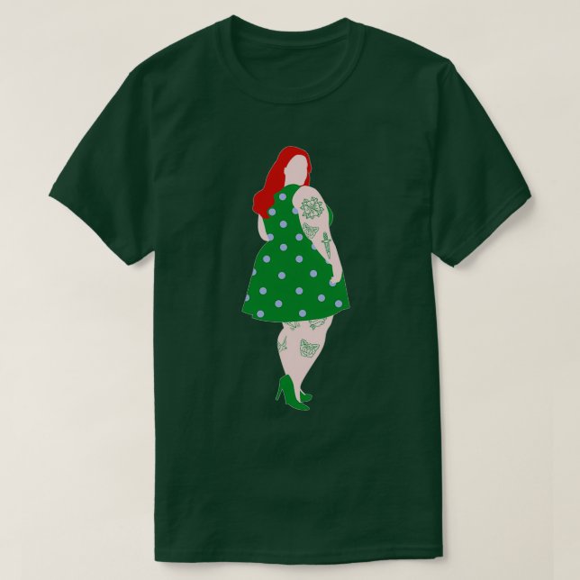 Red Haired Women T-Shirt (Design Front)