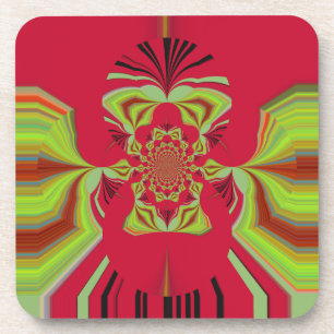 Red Hakuna Matata pattern Coaster