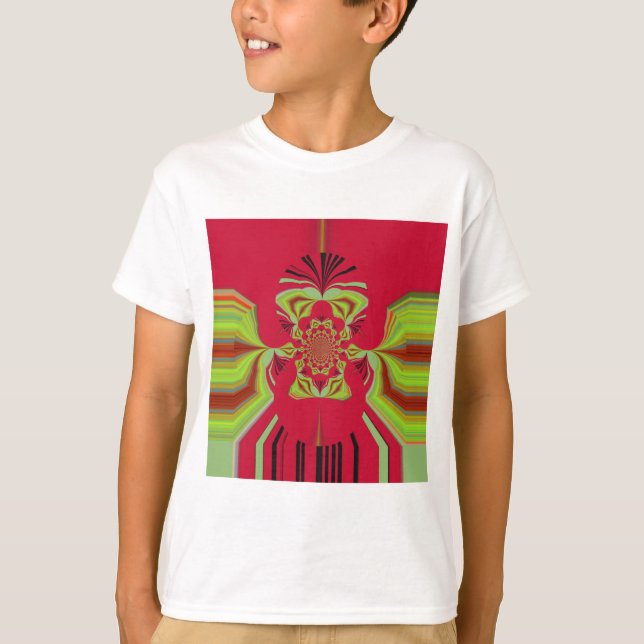 Red Hakuna Matata pattern T-Shirt (Front)