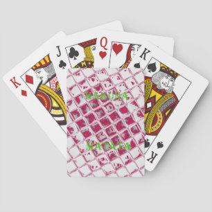 Red Hakuna Matata Style Playing Cards