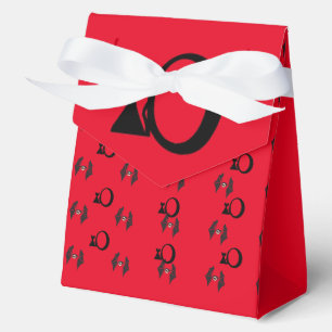 Red Halloween & Cat Design Favour Box