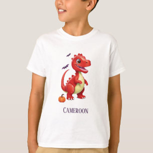 Red Halloween dinosaur T-Shirt