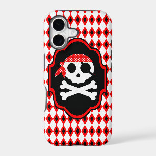 Red Halloween Pirate Goth Phone Case