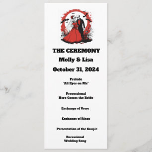 Red Halloween Program Programme