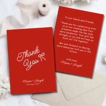 Red Hand Drawn Bow Ribbon Sketch Wedding