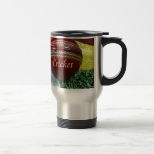 Red Hard Ball Glory Cricket Art Mug Coaster Kitche