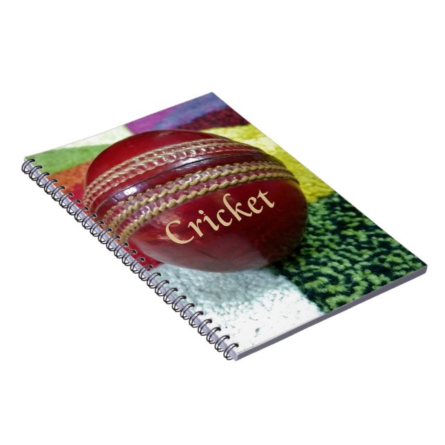 Red Hard Ball Glory Cricket Designer Notebook Mous (Right Side)