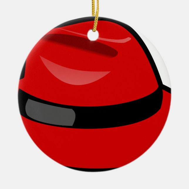 Red Hat Fedora Ceramic Tree Decoration (Front)