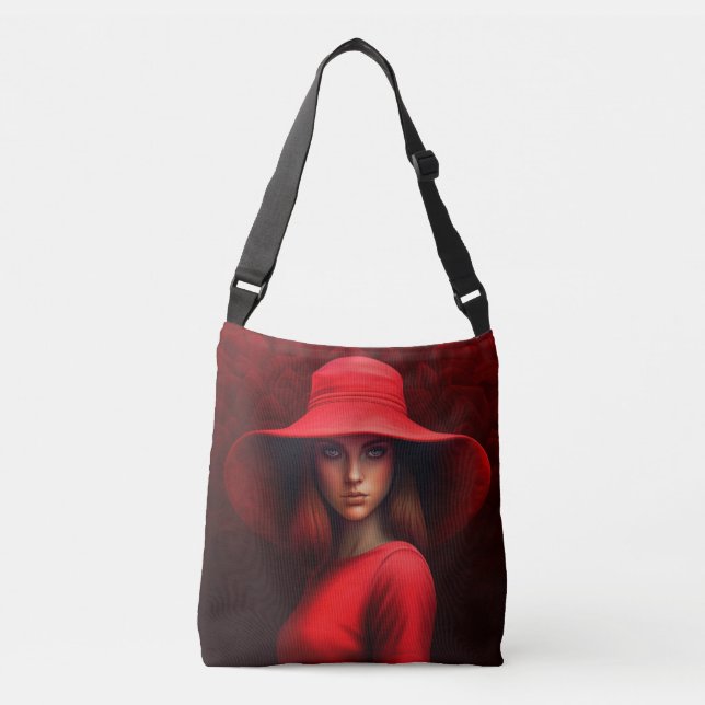 Red Hat Girl Tote Bag (Front)