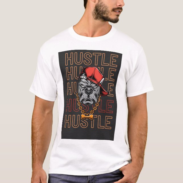  Red Hat Mad Dog Hustle  T-Shirt (Front)