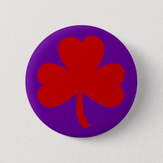 Red Hat Shamrock 6 Cm Round Badge