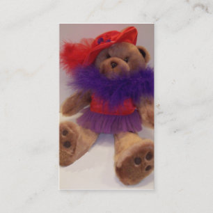 RED HAT TEDDY BUSINESS CARD