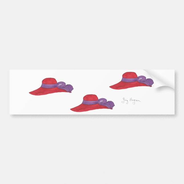 Red Hats Bumper Sticker (Front)