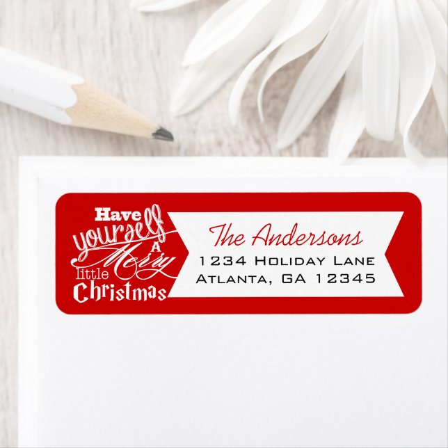 Red Have Yourself a Merry Little Christmas (Insitu)