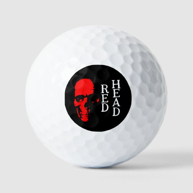 Red Head Golf Ball (Front)