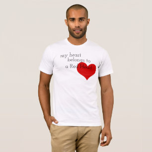 Red Head Heart Valentine's day T-Shirt