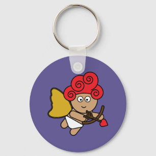 Red-headed Cupid Key Ring
