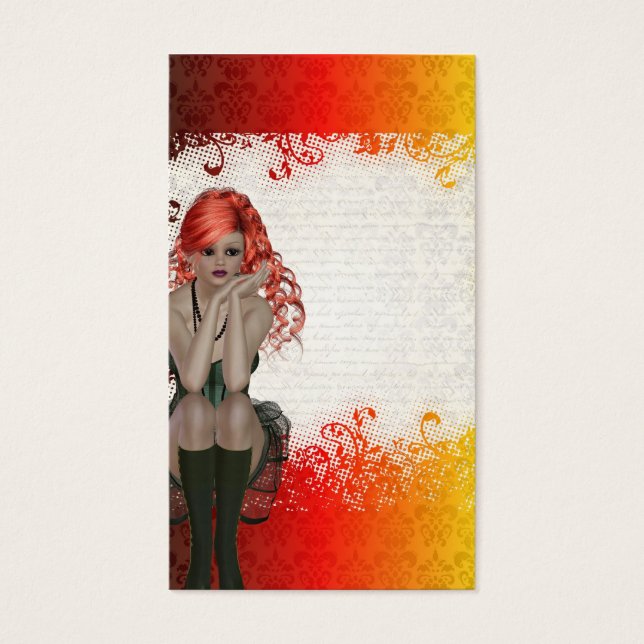 Red headed goth girl (Front)