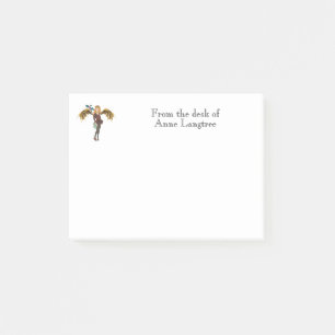 Red-Headed Steampunk Dragon Girl  Post-it Notes