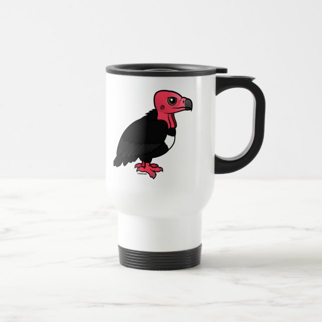 Red-headed Vulture Travel Mug (Right)