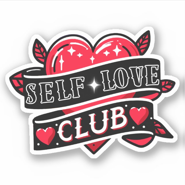 red hear self love club (Front)