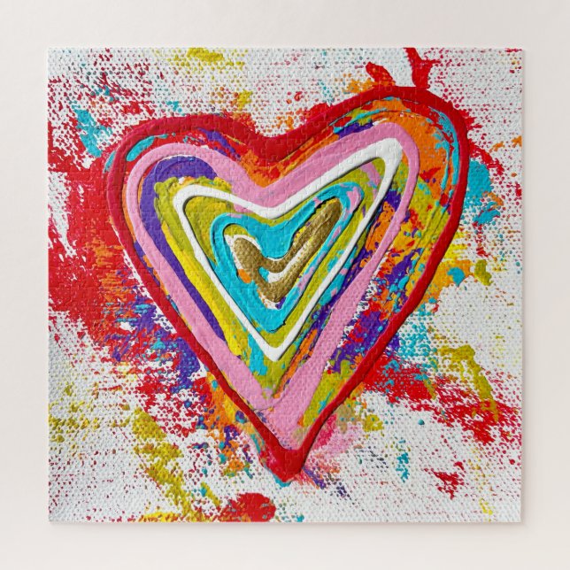 Red Heart 20 x 20 Puzzle (Vertical)