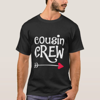 Red Heart And Arrow Cousin Crew Kids And Girls  T-Shirt