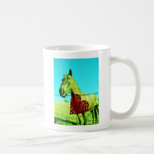 Red Heart and Horse Coffee Mug