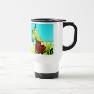 Red Heart and  Horse Travel Mug
