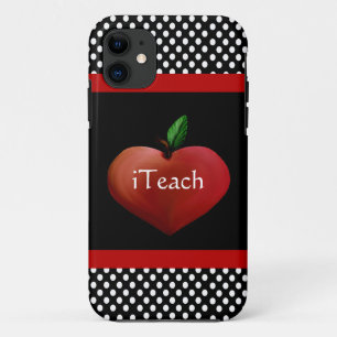 Red Heart Apple Teacher's iPhone 5 Case