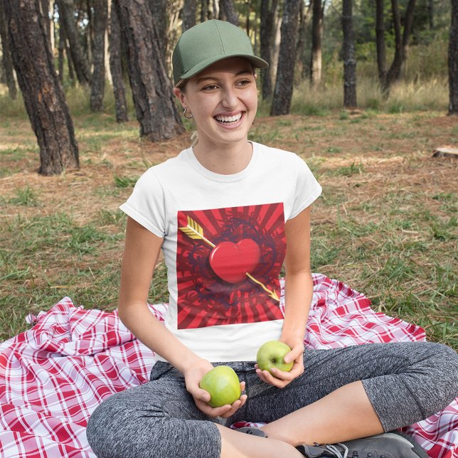 Red Heart Arrow T-Shirt (Creator Uploaded)