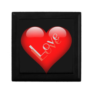 Red Heart Attractive Parisian Love Wedding Gift Box