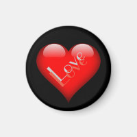 Red Heart Attractive Parisian Love Wedding
