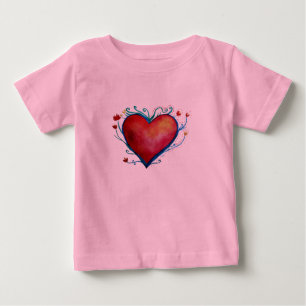 Red Heart Baby Tutu Bodysuit
