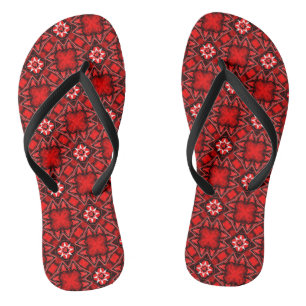 Red Heart Bandanna Jandals