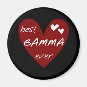 Red Heart Best Gamma Ever Tshirts and Gifts Magnet