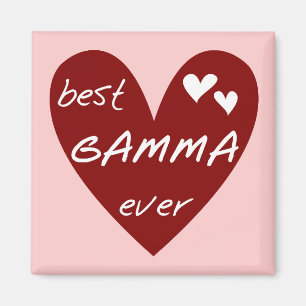 Red Heart Best Gamma Ever Tshirts and Gifts Magnet