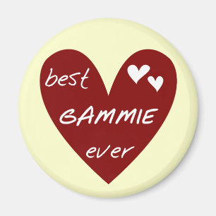 Red Heart Best Gammie Ever Tshirts and Gifts Magnet