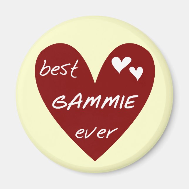 Red Heart Best Gammie Ever Tshirts and Gifts Magnet (Front)