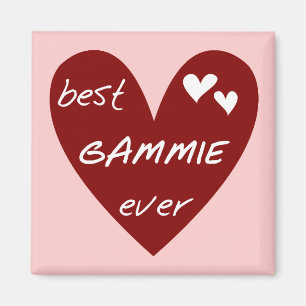 Red Heart Best Gammie Ever Tshirts and Gifts Magnet