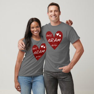 Red Heart Best Gram Ever Tshirts and Gifts