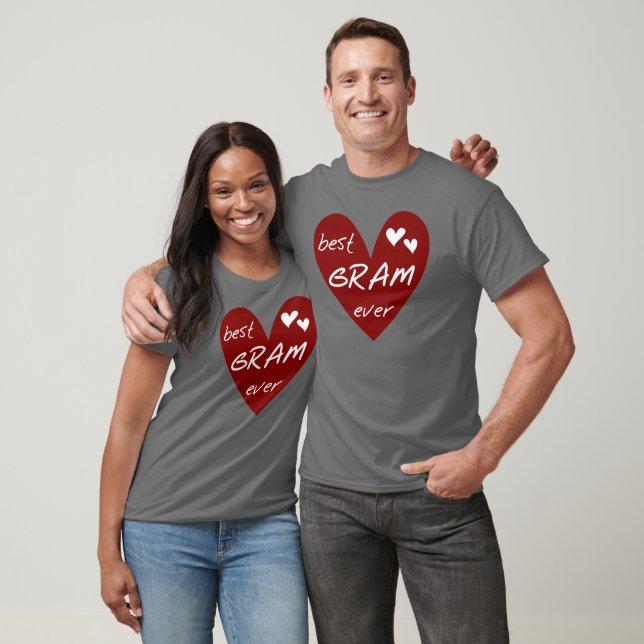 Red Heart Best Gram Ever Tshirts and Gifts (Unisex)