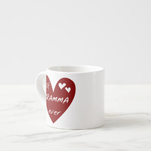 Red Heart Best Gramma Ever Gifts Espresso Cup
