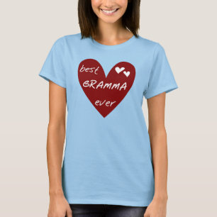 Red Heart Best Gramma Ever T-shirts and Gifts