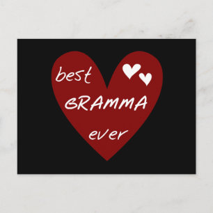 Red Heart Best Gramma Ever T-shirts and Gifts Postcard